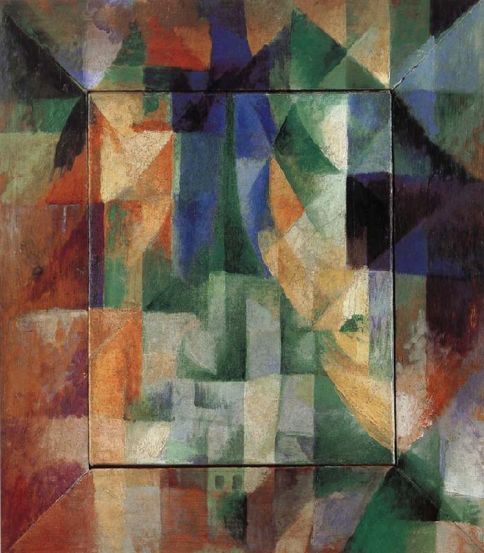 Delaunay, Robert The Window Toward the city oil painting image